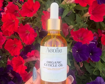 Organic Cuticle Oil: Nail Growth & Hydration - Jojoba, Pomegranate, Vitamin E