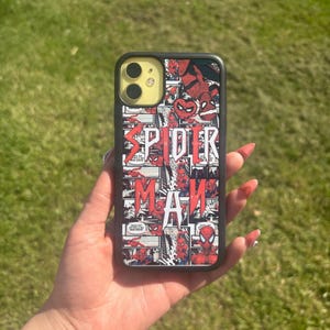 Spider-Man Design Phone Case Silicon Custom For IPhone 11, 12 plus, & 13 + Samsung Galaxy S22 S23 S24 ultra