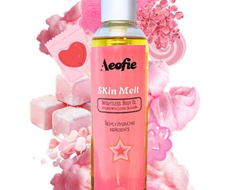 Lightweight Organic Body Oil: Camellia, Argan, Almond, Squalane Infused