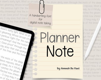 Neat Handwriting font for goodnotes notetaking digital font handwriting for iPad procreate font cute handwritten font for goodnotes font