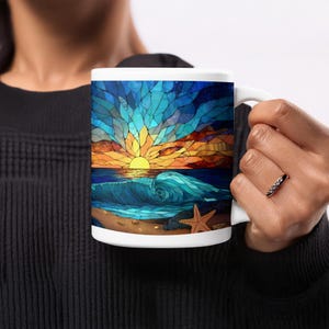 Glass Mugs 20 Oz Coastal - Etsy