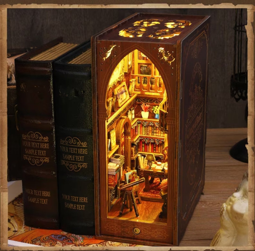 DIY Book Corner mit LEDLeuchten Einzigartiges Diy Book Corner Etsy.de