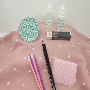 Painted hair set for reborn baby