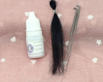 Set of grafted eyelashes for reborn babies