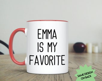 Favorite Child Mug: Funny Mom Gift, Vibrant Color Contrast