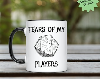 プレイヤーの涙、ダンジョンズ アンド ドラゴンズ マグカップ、DND、D&D、ダンジョン マスター DM