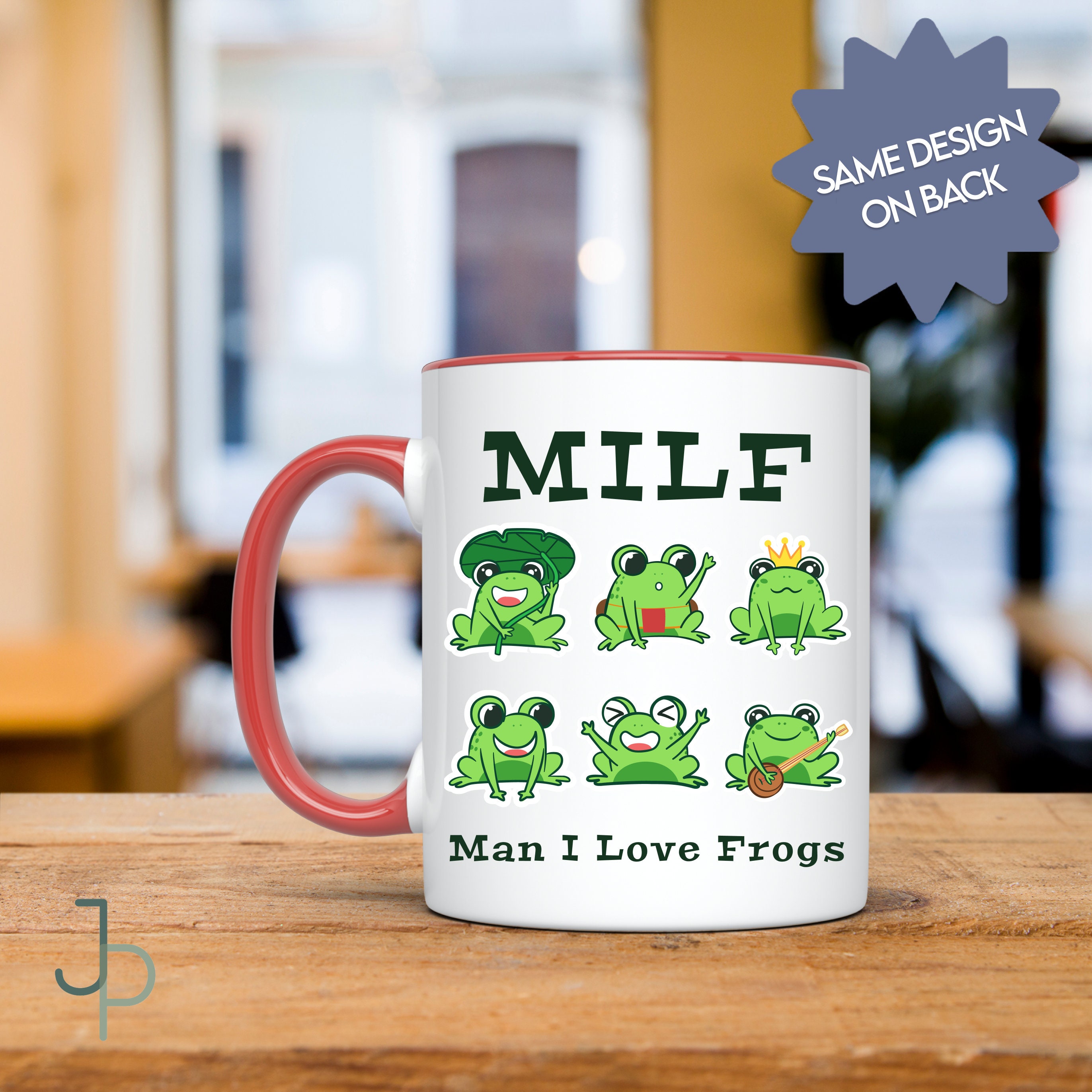 Man I Love Frogs MILF Ceramic Cup, Frog Coffee Mug, Frog Lover Gift ...