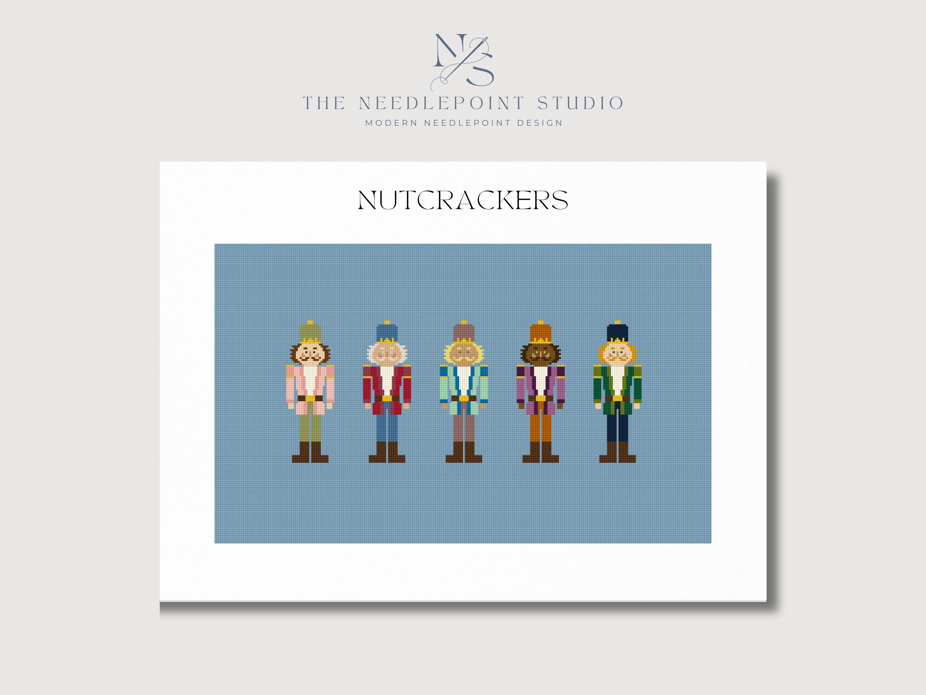 Nutcrackers Needlepoint Chart Digital Needlepoint Pattern PDF Etsy