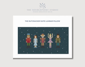 Nutcracker Suite Pillow Needlepoint Chart | Digital Needlepoint Pattern PDF