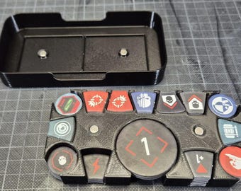 Caja de almacenamiento magnética para fichas de Kill Team 2024: organizador portátil y seguro para jugadores de Kill Team