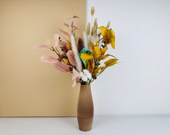 Vase Spirale : Élégance Tourbillonnante pour une Décoration Saisissante - Parfait Pour Fleurs Séchées - cadeau unique - Design Minimaliste