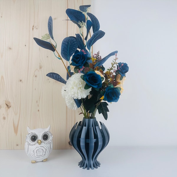 Vase Chrome Ouranos Parfait Pour Fleurs séchées - Cadeau original - Boho Home Decor