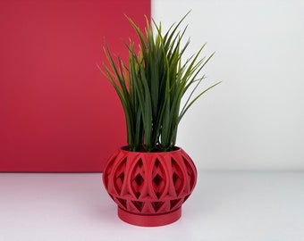 Modern plant pot for a contemporary touch. - Unique gift - Plant lover - Pot with drainage