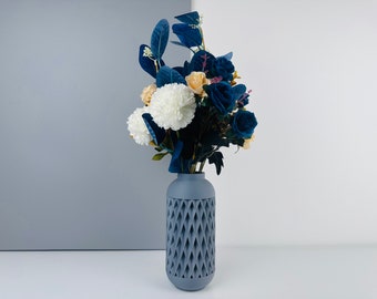 Vase "Apollon" Gris Cendré - cadeau unique - parfait pour fleurs séchées - Unique gift - Birthday gift -Design - Boho home decor