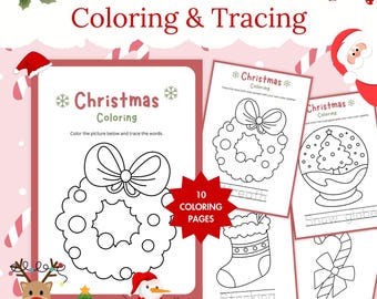 Christmas Coloring Book | Holiday Activity for Kids | Printable Festive Coloring Pages | DIY Christmas Craft | Coloring Book for All Ages