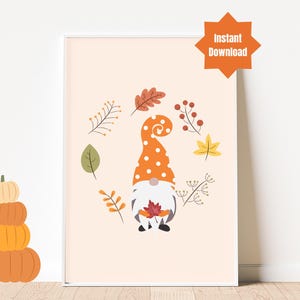Póster de otoño con diseño de camión de calabaza, arte de pared, género neutro, decoración de camioneta