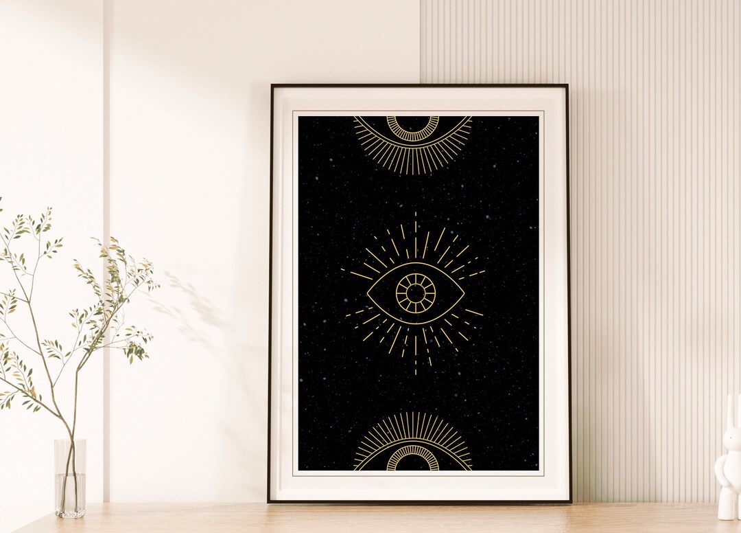 Evil Eye Digital Print, Hamsa Eyes Home Decor, Hamsa Printable Wall Art ...