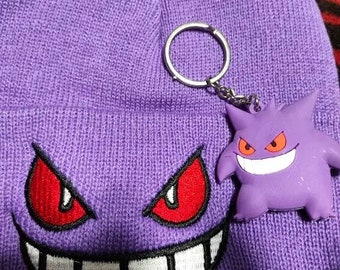 Chapeau Pokémon en laine brodé avec dessin animé américain, bonnets Gengar, chaud, populaire, automne, hiver