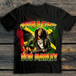 Bob Marley One Love PNG: Rastafari Design (digitale download)