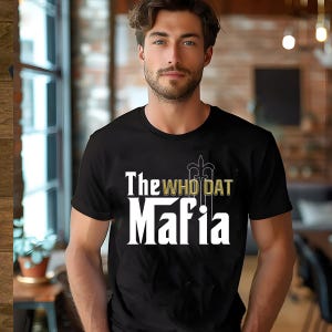 Who dat mafia tshirt, new orleans saints football,  who dat nation, womens football tee, nola tshirt, in my saints era, saints apparel