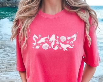 Mermaid Top Mermaidcore Ocean Inspired Style Mermaid Core Mermaidcore Clothing Coconut Girl Shirt Beachy Shirts Coconut Girl Clothes