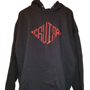 Caviar Cartel zeldzame katoenmix marineblauwe hoodie Marine sweater trui met grote kangoeroezak