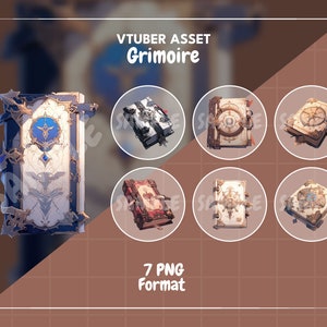 Grimoire Asset, VTuber Accessories, VTuber Stream, VTuber Asset, VTuber Decoration