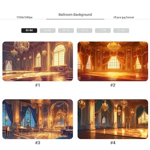 24 Ballroom Background Asset, BGM Background, Music Background, Vtuber Background, Room Background, Vtuber Asset