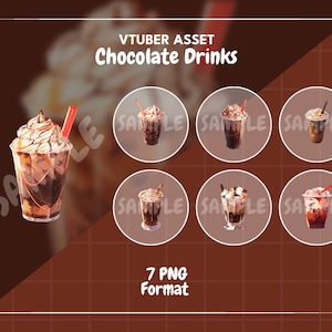 Chocolate Drinks Asset, VTuber Accessories, VTuber Stream, VTuber Asset, VTuber Decoration