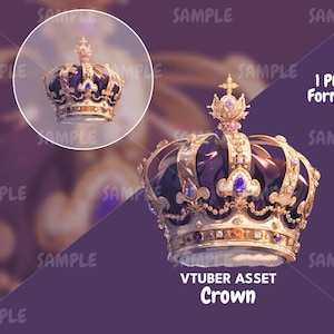 Crown Asset, VTuber Accessories, VTuber Stream, VTuber Asset, VTuber Decoration
