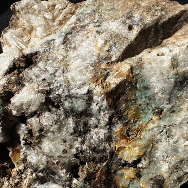 Beautiful Rare Copper Sulfide Copper Oxide Gold Ore From New Mexico Gold & Silver Mine