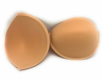 Sew in Bra Cups, Non Push Up Bra Cup insert, in colours White and Beige