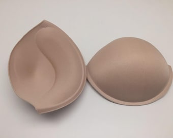 Plus Sizes Cups Sew in Beige Bra Cups for Seamstresses, Dress-Making, Wedding Dresses