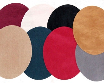 Faux Suede Elbow/Knee Patches x 2 Iron on, Washable Available In Different Colours