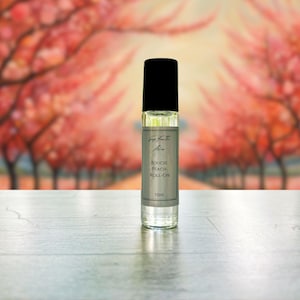 Bougie Peach Perfume Roll on with Organic MCT Oil | Perfume on the Go | Phthalate-Free Perfume | Inspired by Tom Ford&#39;s Bitter Peach
