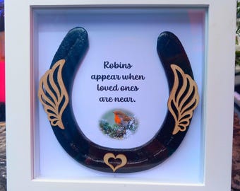 Personalised Horseshoes. Message to order.