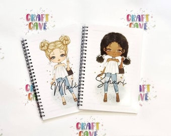 Personalised NoteBook, Gift Idea, Create Your Character