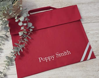 Embroidered School Book Bag, Personalised, Back To School, First Day, School Uniform