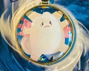 Clefable Holographic Keychain