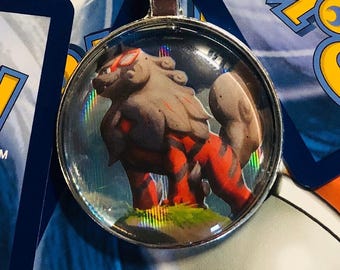 Hisuian Arcanine Holographic Keychain