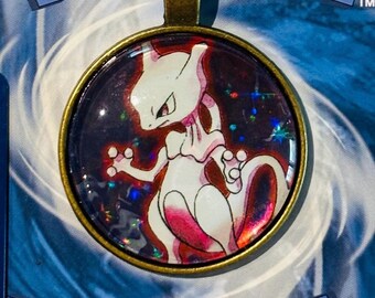 Mewtwo Vintage Holographic Keychain