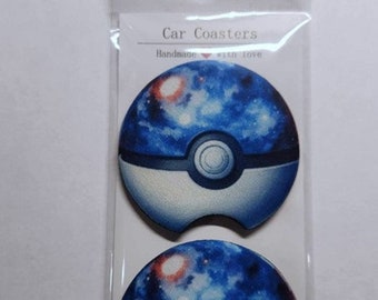 Pokeball Car Coasters
