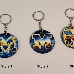 University Of Michigan Storm Keychain
