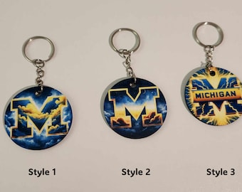 University Of Michigan Storm Keychain