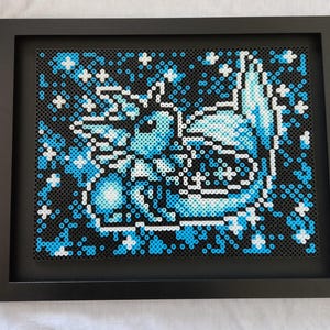 Vaporeon Eeveelution TCG based perler bead portrait