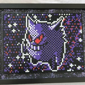 Gengar TCG based perler bead portrait