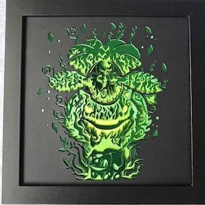 Venusaur Bulbasaur Evolution Framed Layered Paper Wall Art
