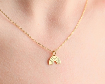 Rainbow Necklace · 925 Silver · LGBT Jewellery · Mother&#39;s Day Gift · Charm Pendant · Jewelry for Men · Rainbow Gift for Daughter