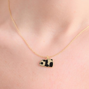 Panda Necklace · 925 Silver · Adorable Pendant Jewellery · Perfect Gift for Animal Lovers · Gift for Her · Panda Bear Jewelry · Gift for Her