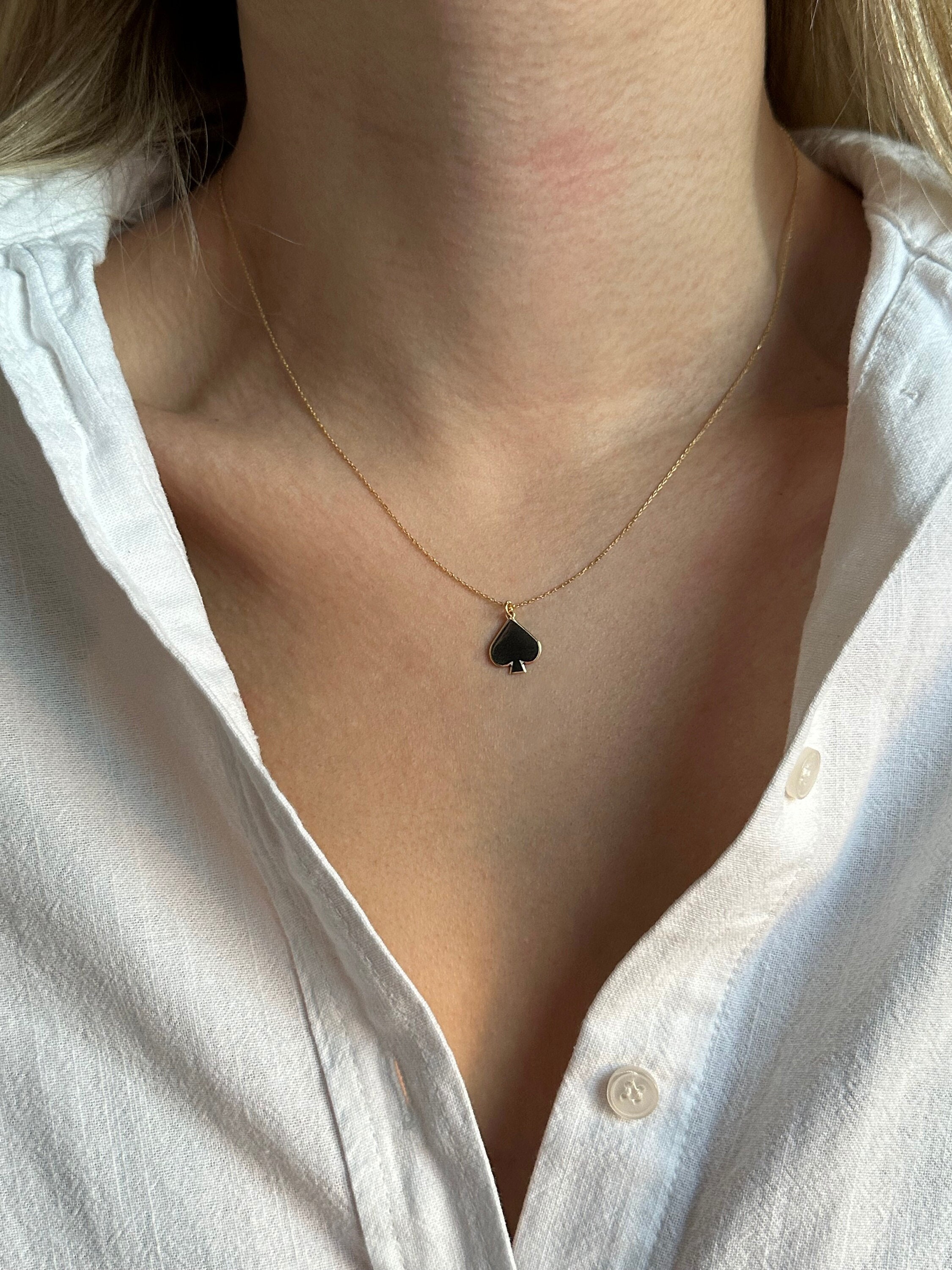 Spade Necklace Etsy Canada